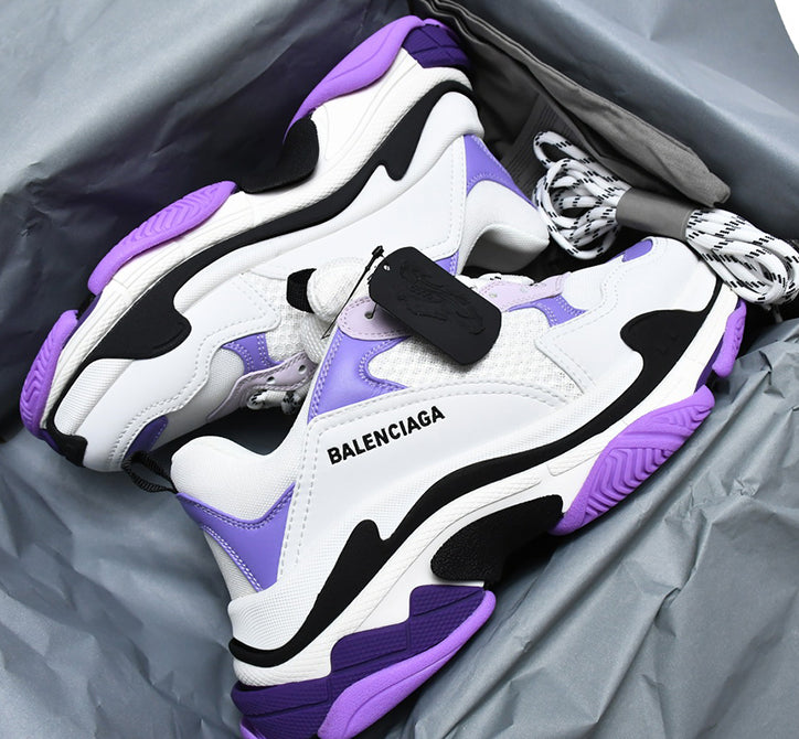 Balenciaga Triple S Purple White