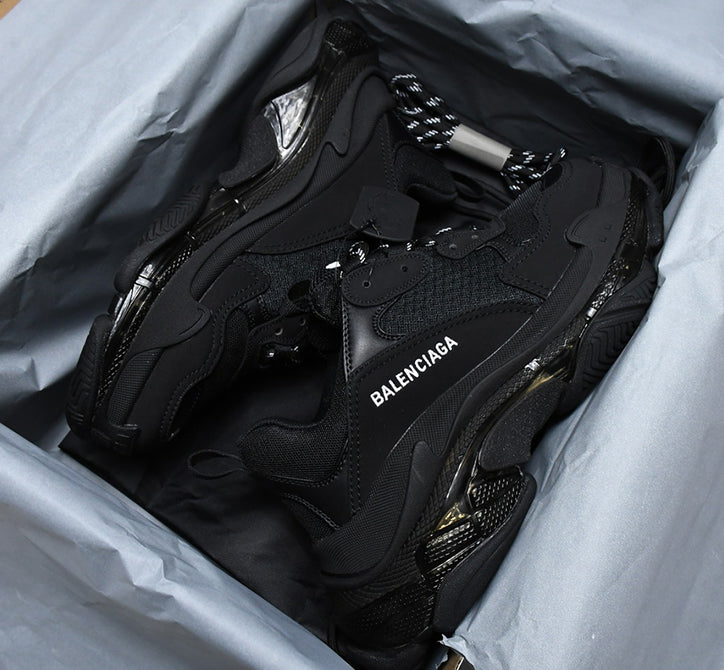 Balenciaga Triple S Clear Sole Black