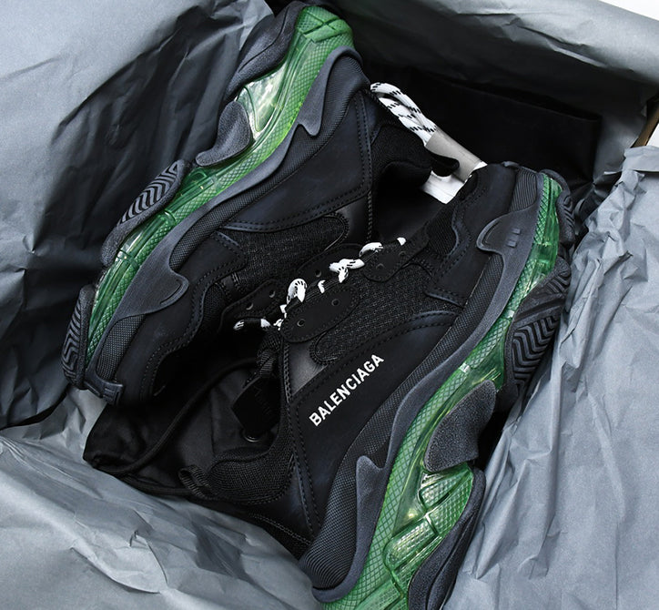 Balenciaga Triple S Black Yellow Fluo